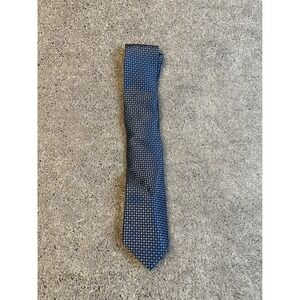 Pronto Uomo Men's Necktie Blue Gray Geometric Neat Business Formal Style